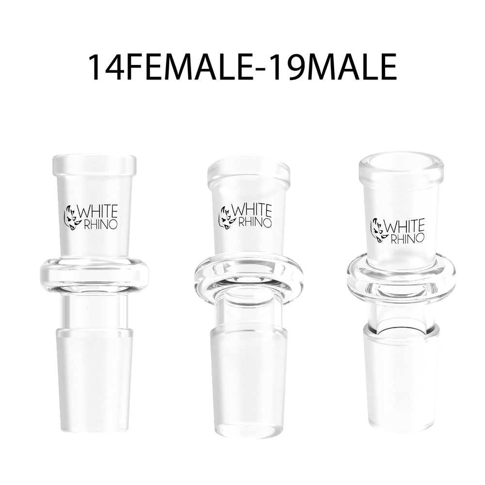 14MM FEMALE TO 19MM MALE CONVERTER - 10 COUNT JAR