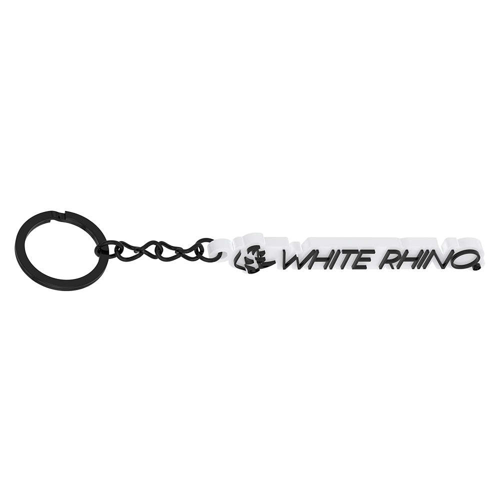 Promo White Rhino Keychain