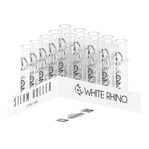 white rhino steam roller display for counter