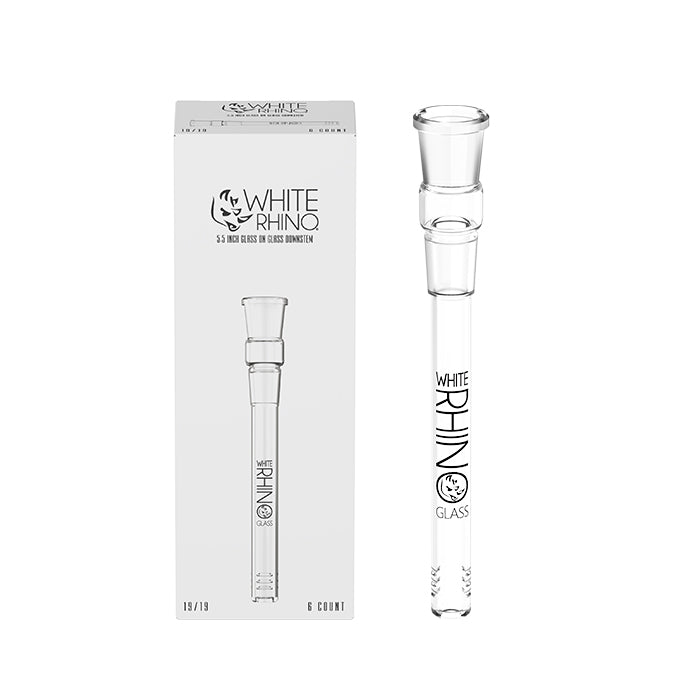 19/19 5.5 INCH GLASS ON GLASS DOWNSTEM - 6 COUNT