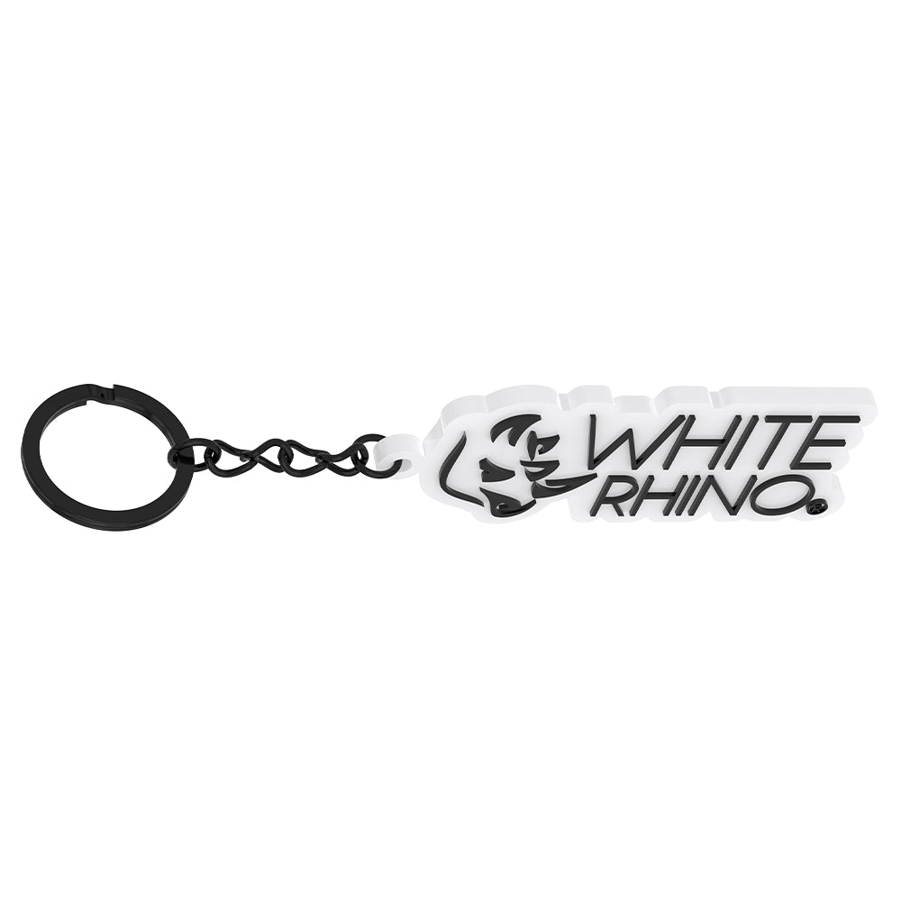 Promo White Rhino Keychain