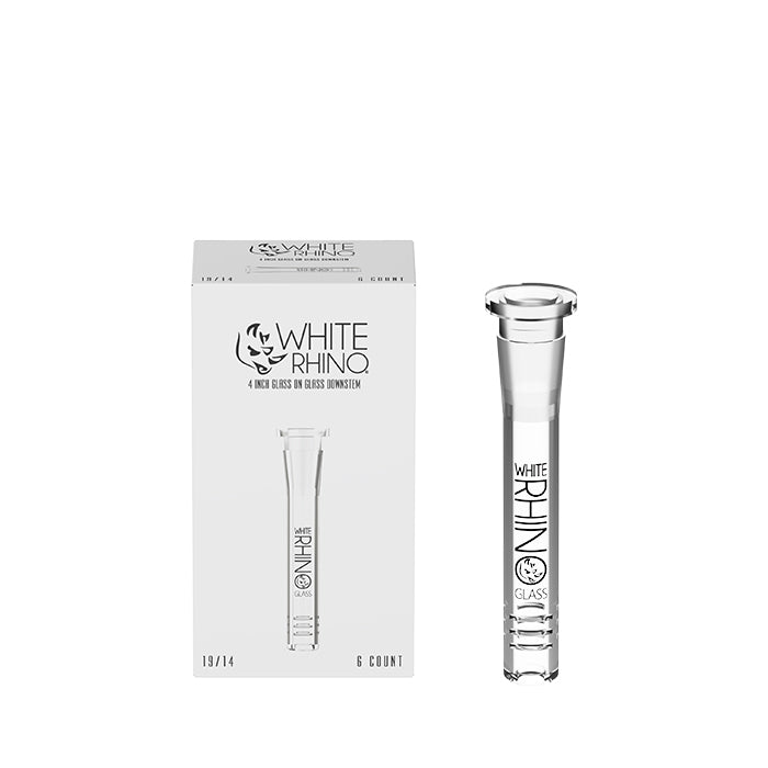 19/14 4 INCH GLASS ON GLASS DOWNSTEM -6 COUNT