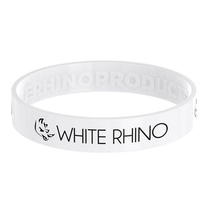 Promo White Rhino Wrist Band