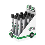 DUBE WHITE CERAMIC CONE CHILLUM WITH CAP - 12 COUNT DISPLAY