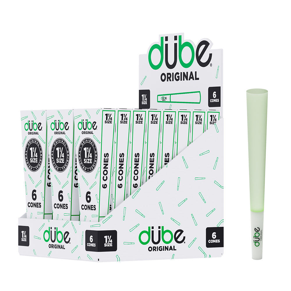 DUBE ORIGINAL GREEN CONES 1 1/4 - 6 CONES - 24 COUNT DISPLAY