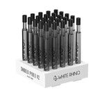 PYREX V2 DAB STRAW WITH SILICONE CAP SMOKED - 25 COUNT DISPLAY