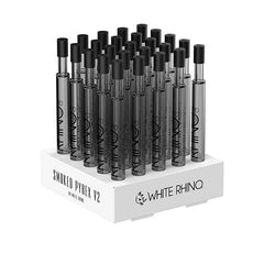 PYREX V2 DAB STRAW WITH SILICONE CAP SMOKED - 25 COUNT DISPLAY