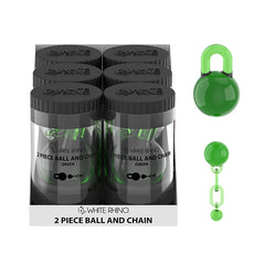 TERP SLURPER 2 PIECE BALL AND CHAIN GREEN - 6 COUNT DISPLAY