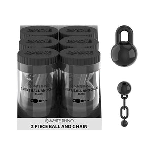 TERP SLURPER 2 PIECE BALL AND CHAIN BLACK - 6 COUNT DISPLAY