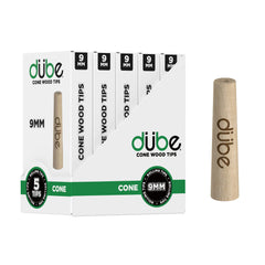 DUBE 9MM CONE WOOD TIP 5 PACK - 5 COUNT DISPLAY