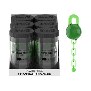 TERP SLURPER 1 PIECE BALL AND CHAIN GREEN - 6 COUNT DISPLAY