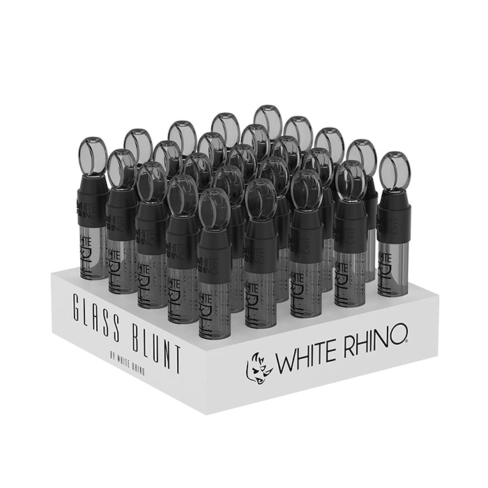 GLASS BLUNT SLIDER SMOKED - 25 COUNT DISPLAY
