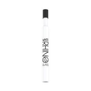 WHITE CERAMIC V2 DAB STRAW WITH SILICONE CAP - 25 COUNT DISPLAY
