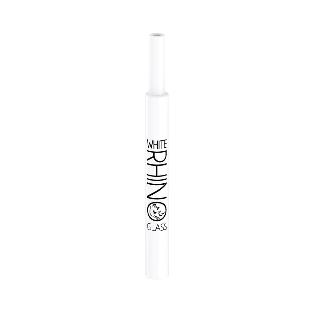 WHITE CERAMIC V2 DAB STRAW WITH SILICONE CAP - 25 COUNT DISPLAY