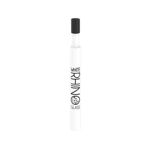 WHITE CERAMIC V2 DAB STRAW WITH SILICONE CAP - 25 COUNT DISPLAY