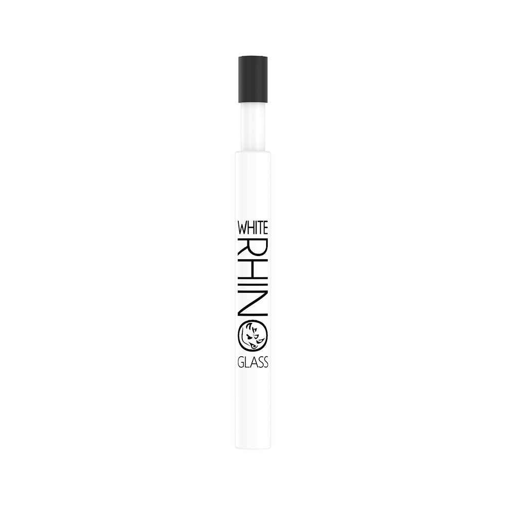 WHITE CERAMIC V2 DAB STRAW WITH SILICONE CAP - 25 COUNT DISPLAY