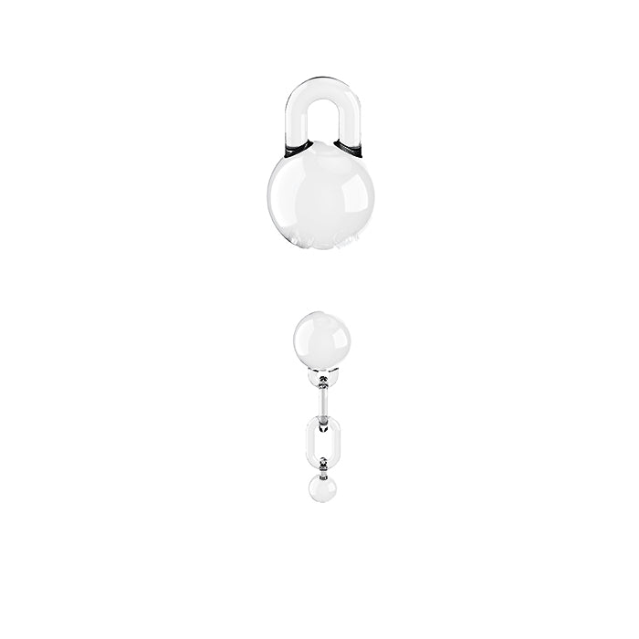 TERP SLURPER 2 PIECE BALL AND CHAIN CLEAR - 6 COUNT DISPLAY
