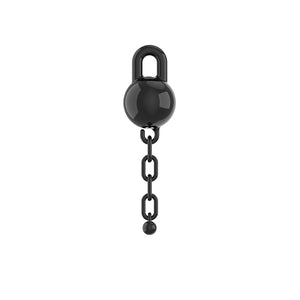 TERP SLURPER 1 PIECE BALL AND CHAIN BLACK - 6 COUNT DISPLAY