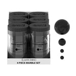 TERP SLURPER 4 PIECE MARBLE SET BLACK - 6 COUNT DISPLAY