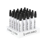 WHITE CERAMIC DAB STRAW WITH SILICONE CAP - 25 COUNT DISPLAY