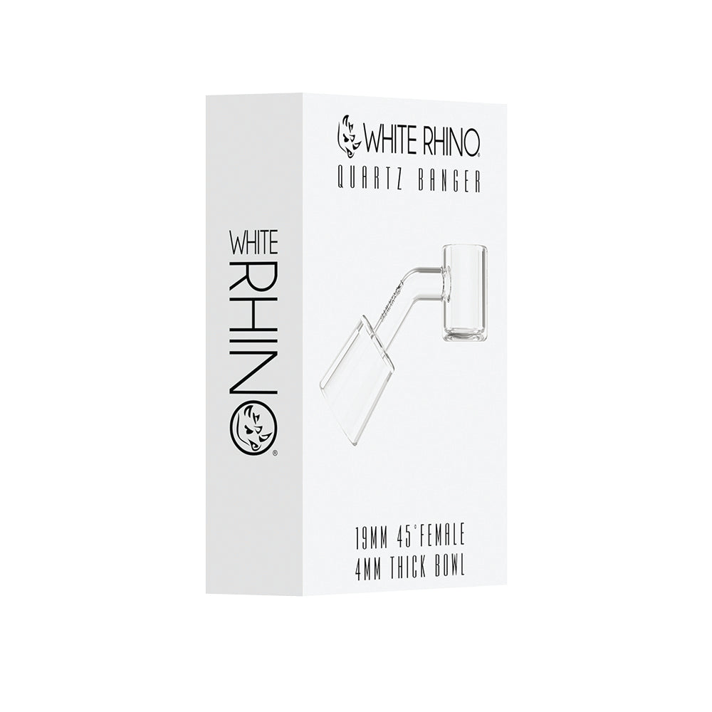 19MM 45° FEMALE QUARTZ BANGER 2MM - 5 COUNT DISPLAY