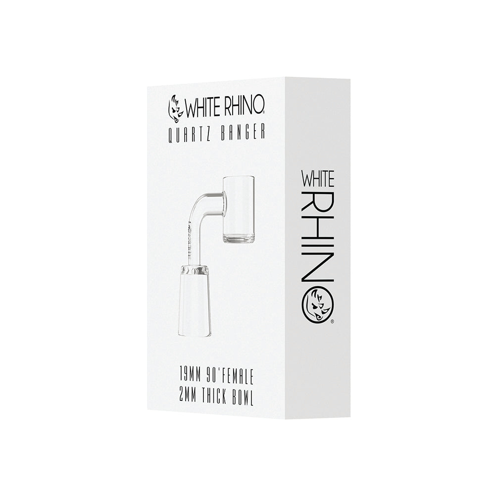 19MM 90° FEMALE QUARTZ BANGER 2MM - 5 COUNT DISPLAY